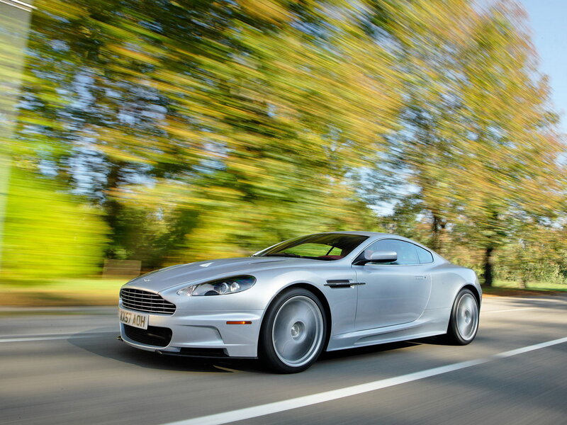 Silver Sports Car — Dynamic, Autumn, Photograph, Trees