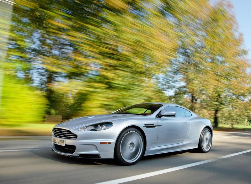 Silver Sports Car — Dynamic, Autumn