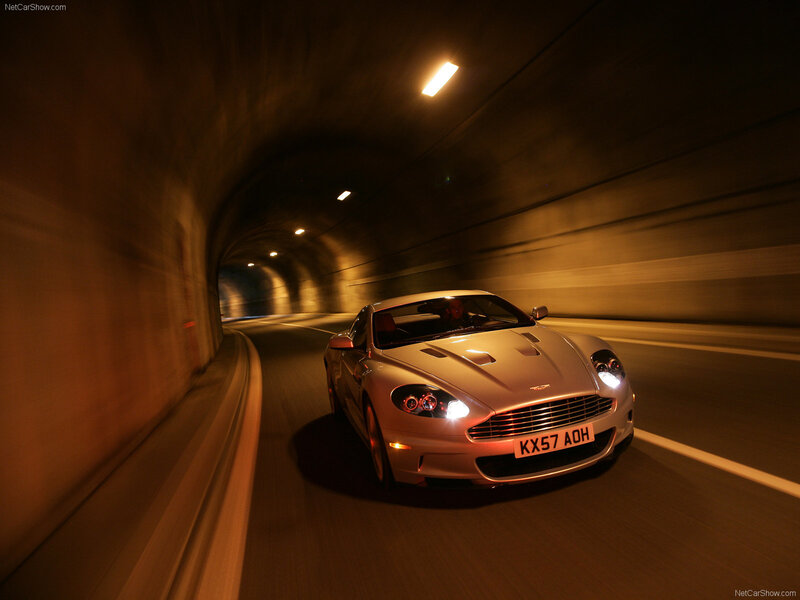 Silver Sports Car — Dynamic, Night, Photograph, Tunnel, Car Lights