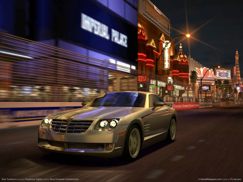Silver Sports Car — Dynamic, Night