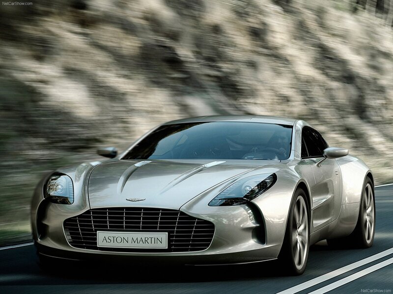 Silver Sports Car — Dynamic, Photograph, Road, Mountain, Driver, Black, Aston Martin