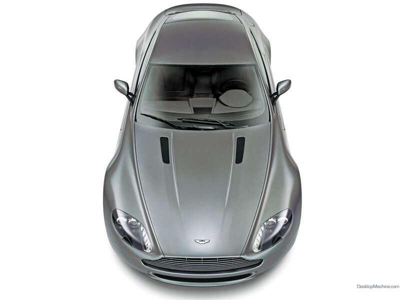 silver sports car from above