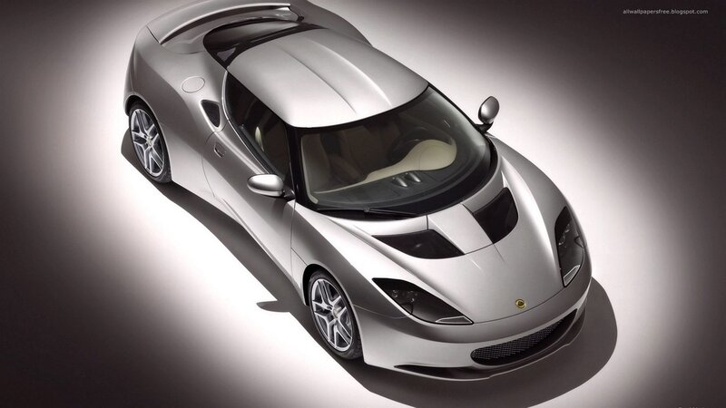 silver sports car from above
