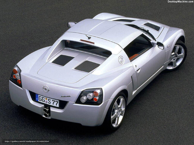Silver sports car from above