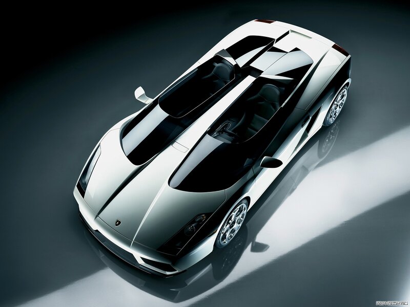 silver sports car from above