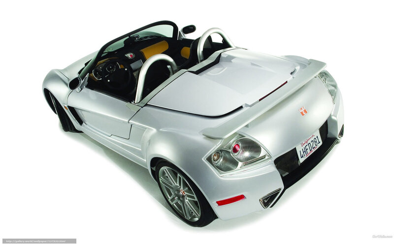 silver sports car from above