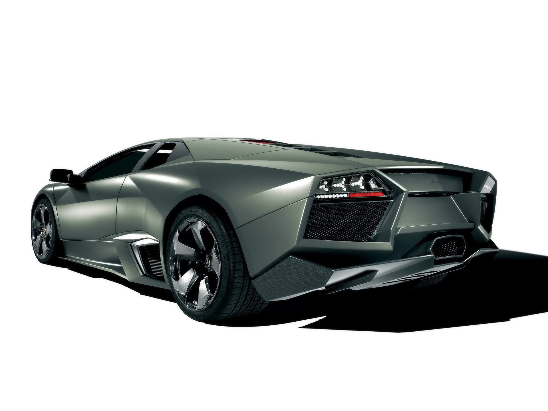 silver sports car from rear