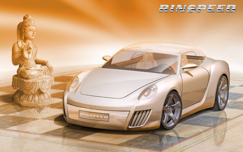 Silver Sports Car — Gold, Serene, 3d Render
