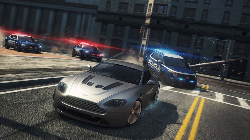 Silver Sports Car — Gray, Action-packed