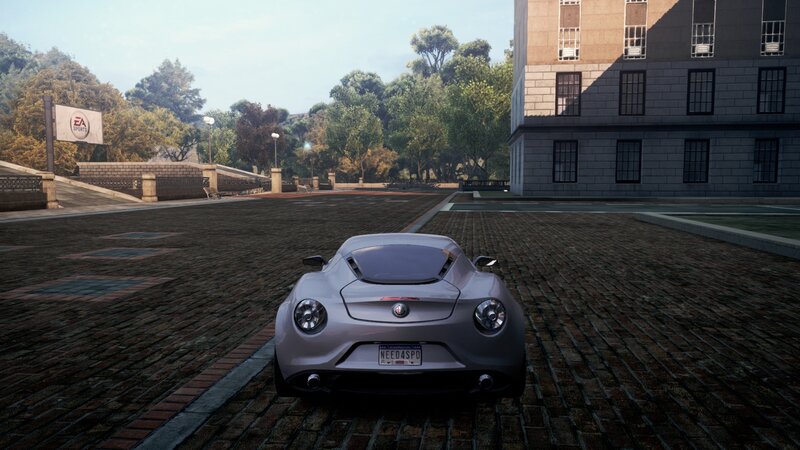 Silver Sports Car — Gray, Calm, Afternoon, 3d Render