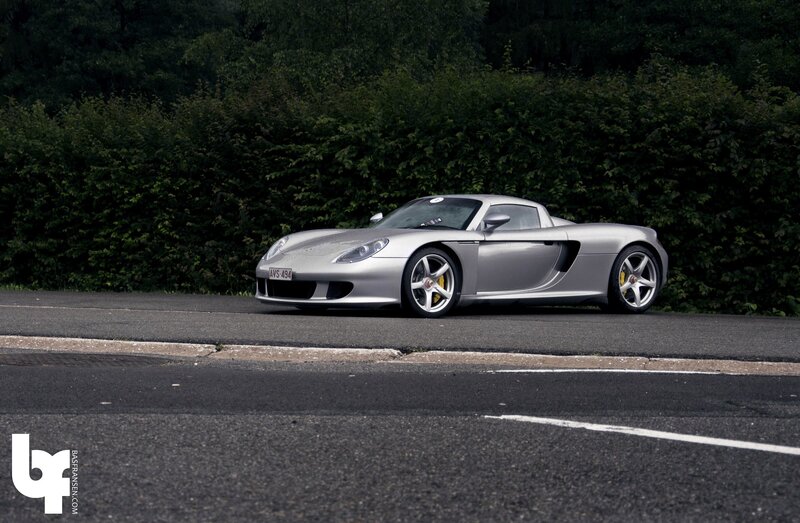 Silver Sports Car — Gray, Calm, Photograph, Road, Hedge