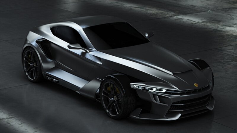 Silver Sports Car — Gray, Dramatic, 3d Render, Concrete Floor