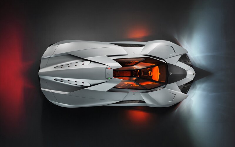 Silver Sports Car — Gray, Dramatic, 3d Render, Interior