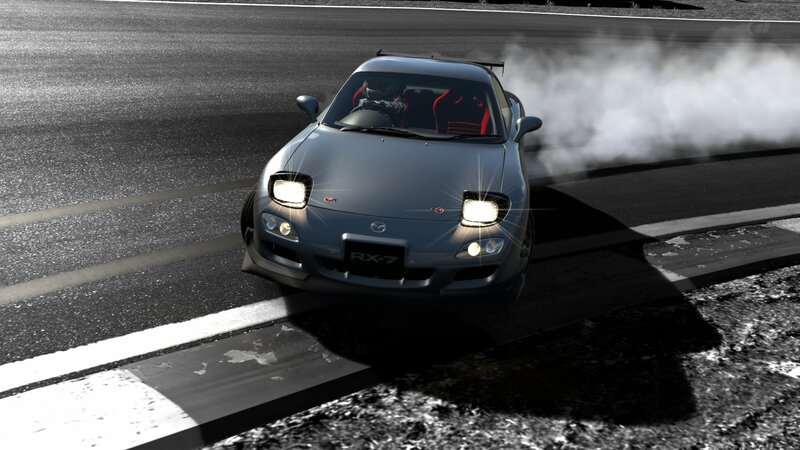 Silver Sports Car — Gray, Dramatic, 3d Render, Race Track