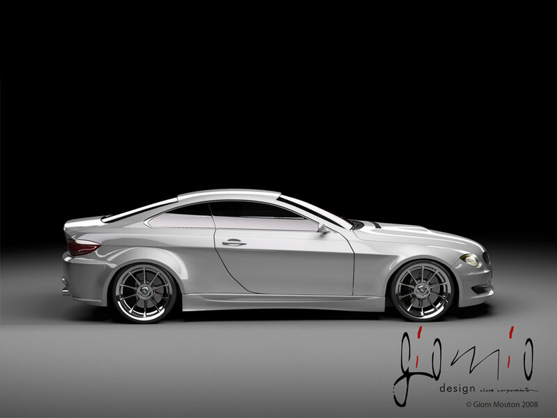 Silver Sports Car — Gray, Dramatic, 3d Render