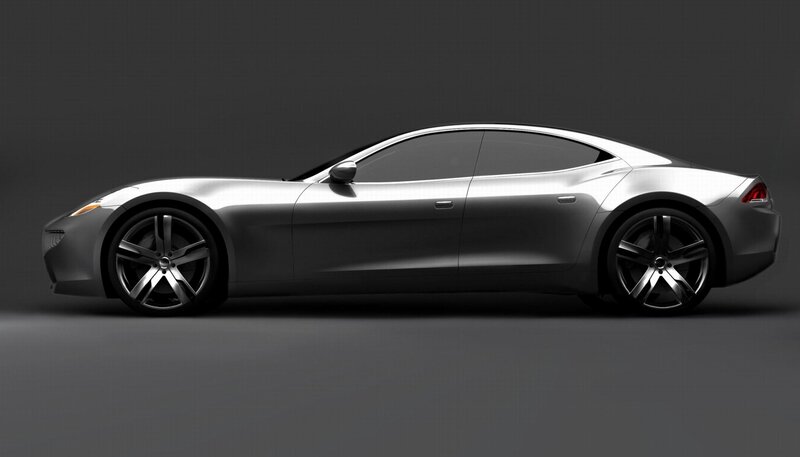 Silver Sports Car — Gray, Dramatic, 3d Render, Wheels, Side Mirror