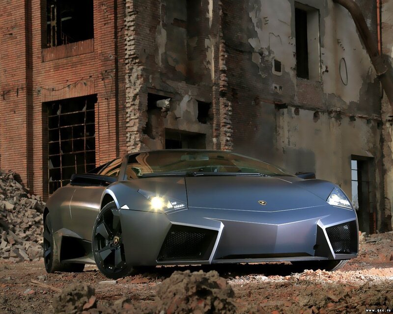 Silver Sports Car — Gray, Dramatic, Afternoon, Photograph, Abandoned Building, Debris