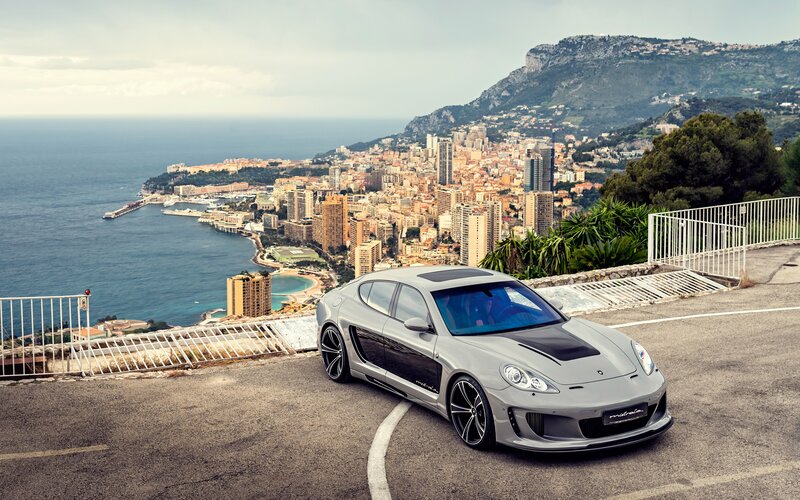 Silver Sports Car — Gray, Dramatic, Afternoon, Photograph, City