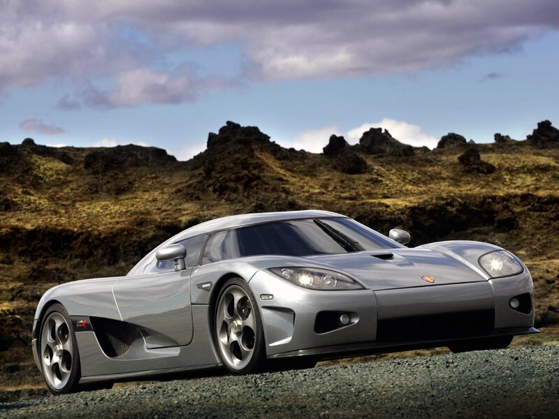 Silver Sports Car — Gray, Dramatic, Afternoon, Photograph, Mountain, Sky, Blue