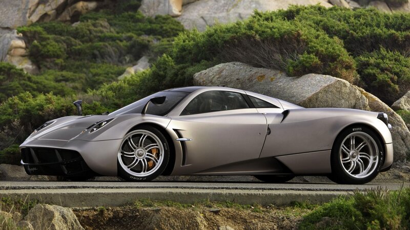 Silver Sports Car — Gray, Dramatic, Afternoon, Photograph, Road, Bushes