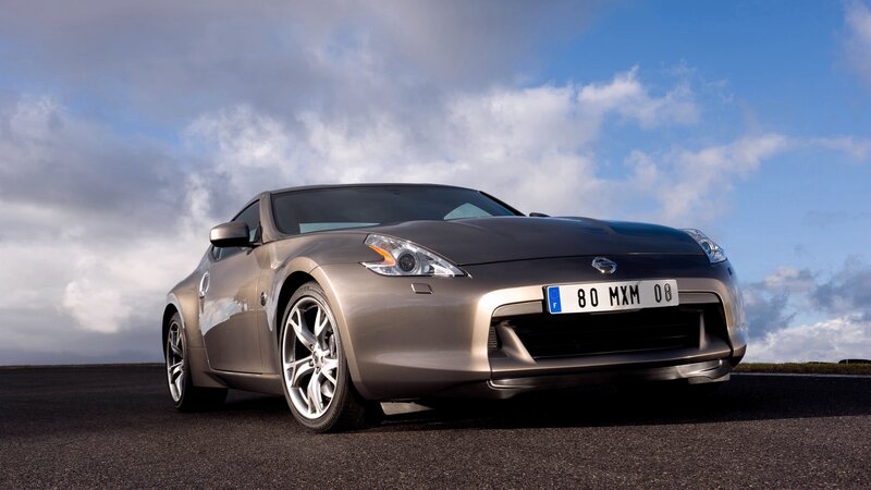 Silver Sports Car — Gray, Dramatic, Afternoon, Photograph, Road, Sky