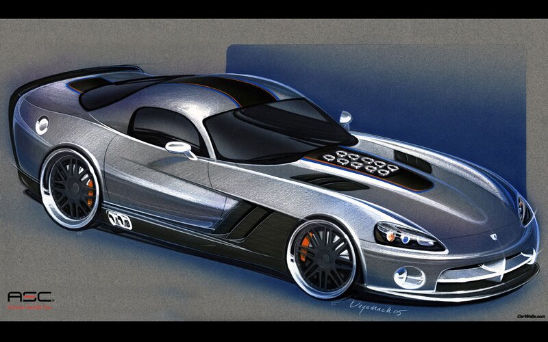 Silver Sports Car — Gray, Dramatic, Digital Art, Design Sketch