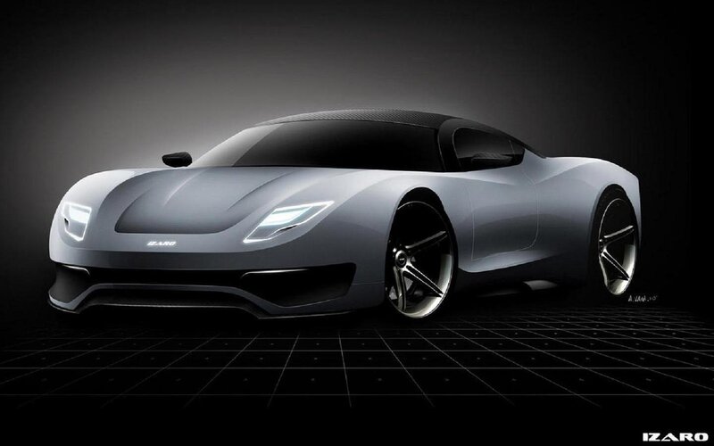 Silver Sports Car — Gray, Dramatic, Digital Art, Wheels