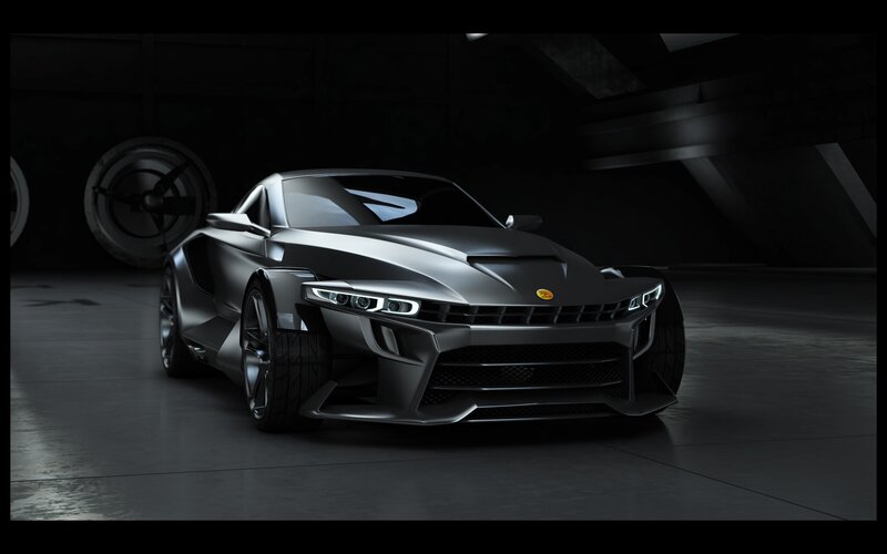 Silver Sports Car — Gray, Dramatic, Night, 3d Render, Garage