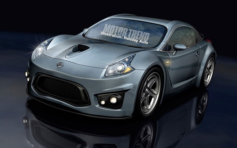 Silver Sports Car — Gray, Dramatic, Night, Illustration