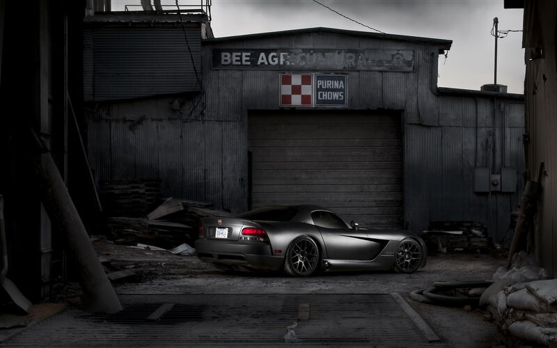 Silver Sports Car — Gray, Dramatic, Night, Photograph, Building