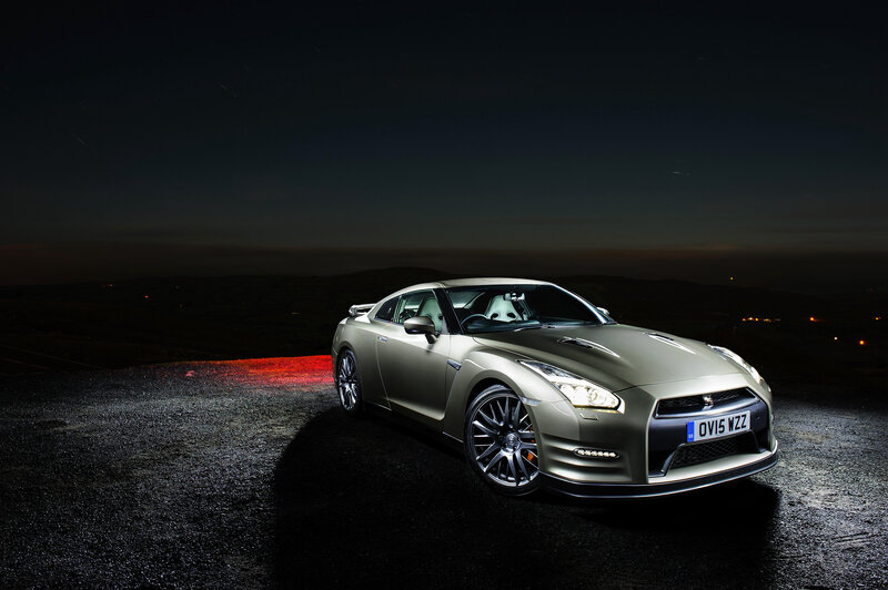 Silver Sports Car — Gray, Dramatic, Night, Photograph, Road, Night Sky