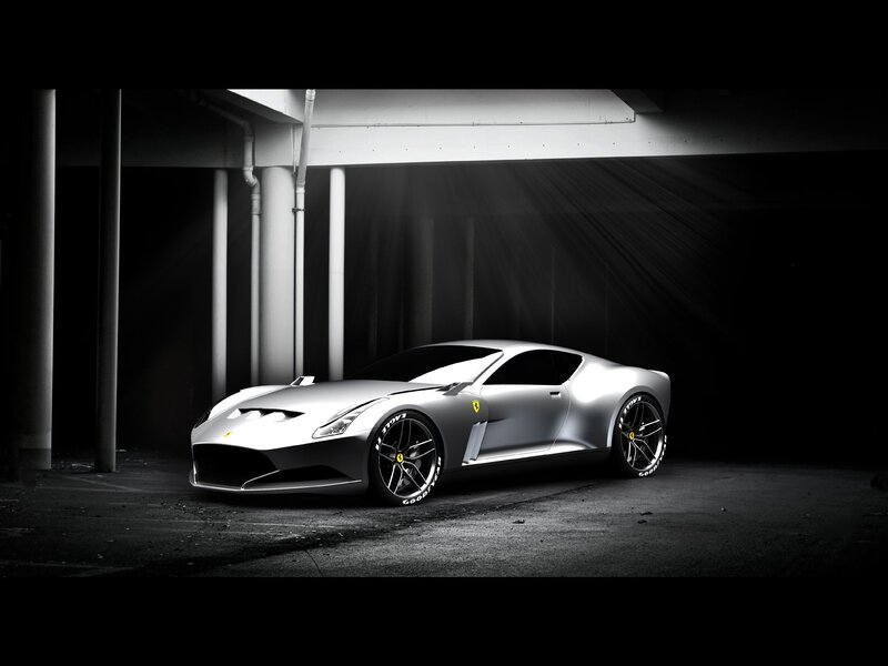 Silver Sports Car — Gray, Dramatic, Night, Photograph, Tires, Building
