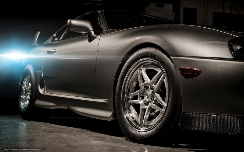Silver Sports Car — Gray, Dramatic, Night, Photograph, Wheel