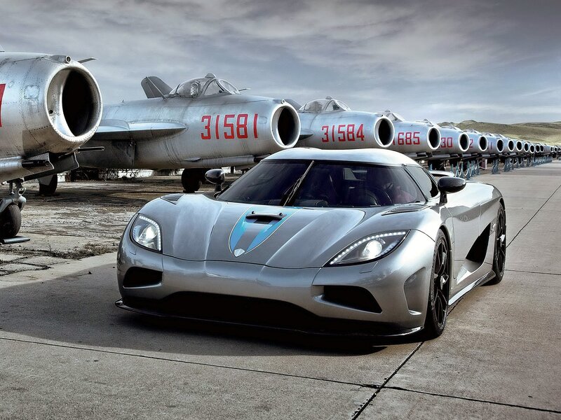 Silver Sports Car — Gray, Dramatic, Photograph, Airplanes
