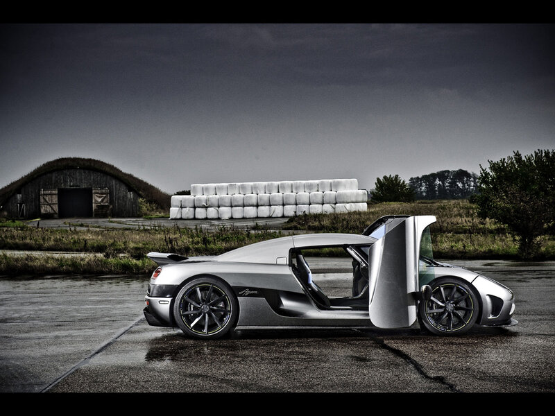 Silver Sports Car — Gray, Dramatic, Photograph, Barn