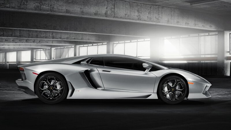 Silver Sports Car — Gray, Dramatic, Photograph, Concrete Garage, Windows, Wheels