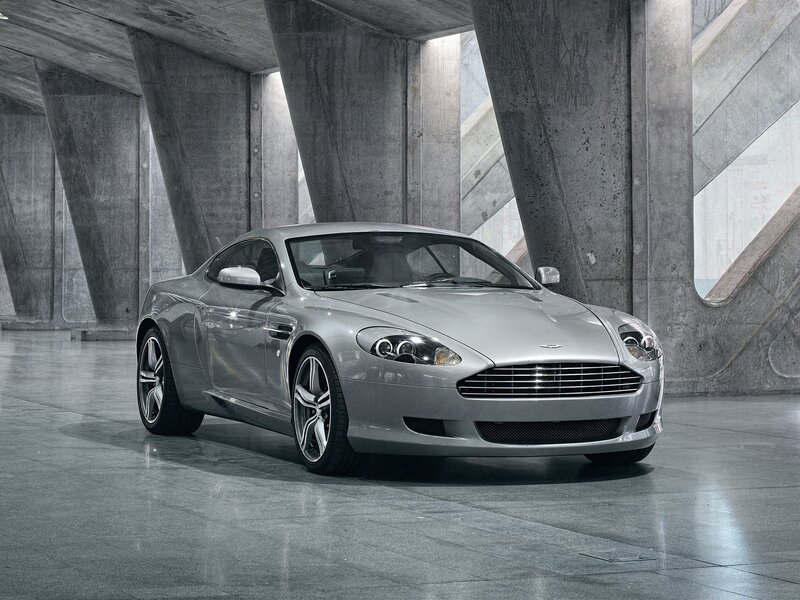 Silver Sports Car — Gray, Dramatic, Photograph, Concrete Pillars