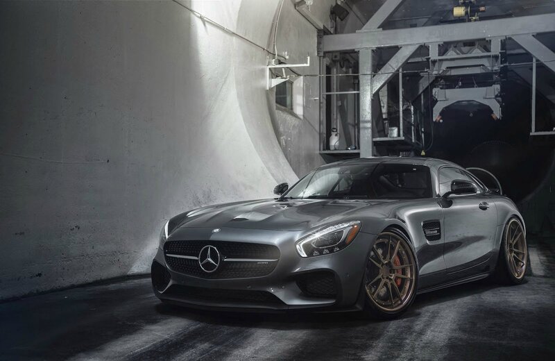 Silver Sports Car — Gray, Dramatic, Photograph, Concrete Tunnel