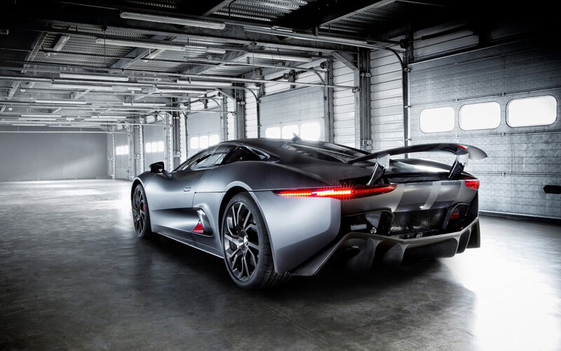 Silver Sports Car — Gray, Dramatic, Photograph, Garage, Tail Lights