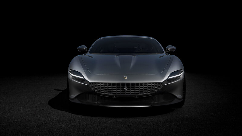Silver Sports Car — Gray, Dramatic, Photograph, Grille, Headlights