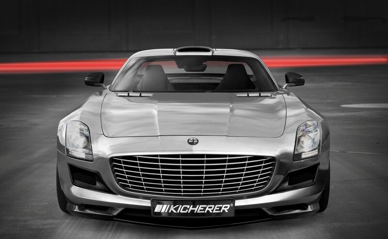 Silver Sports Car — Gray, Dramatic, Photograph, Grille