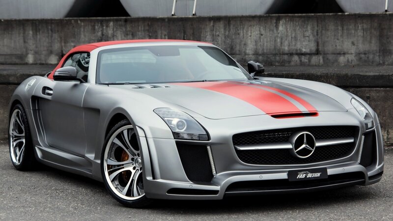 Silver Sports Car — Gray, Dramatic, Photograph, Red Stripes