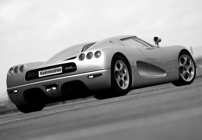 Silver Sports Car — Gray, Dramatic, Photograph, Road