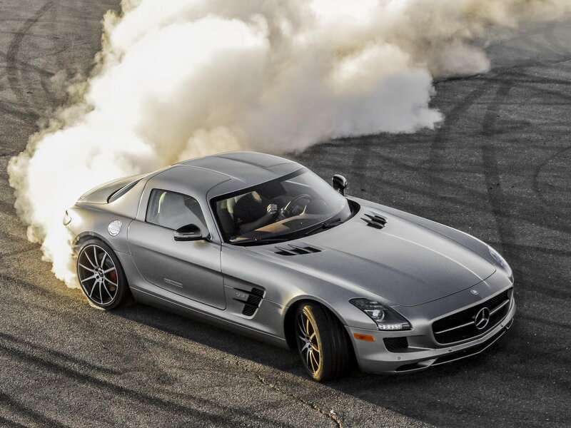 Silver Sports Car — Gray, Dramatic, Photograph, Smoke
