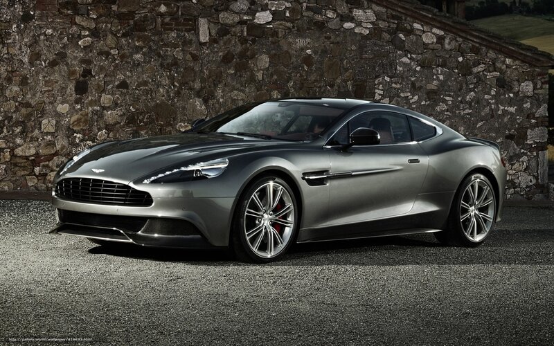 Silver Sports Car — Gray, Dramatic, Photograph, Stone Wall
