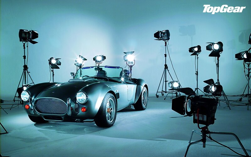 Silver Sports Car — Gray, Dramatic, Photograph, Studio Lights, Tripods