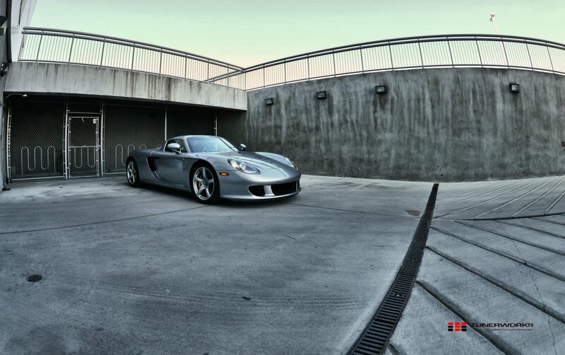 Silver Sports Car — Gray, Dramatic, Sunset, Photograph, Concrete Structure
