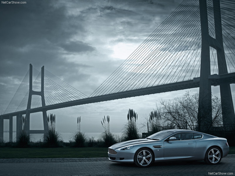 Silver Sports Car — Gray, Dramatic