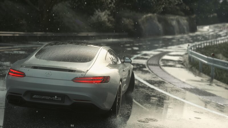Silver Sports Car — Gray, Driving