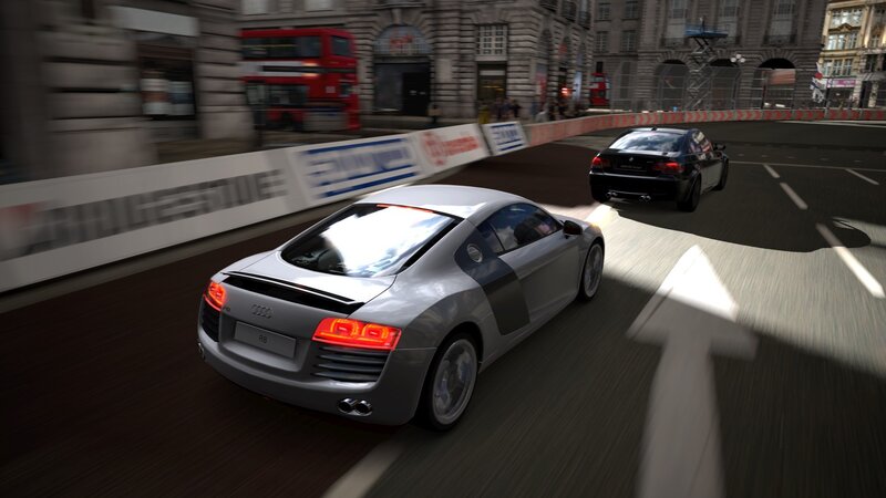 Silver Sports Car — Gray, Dynamic, Afternoon, 3d Render, Black Sedan